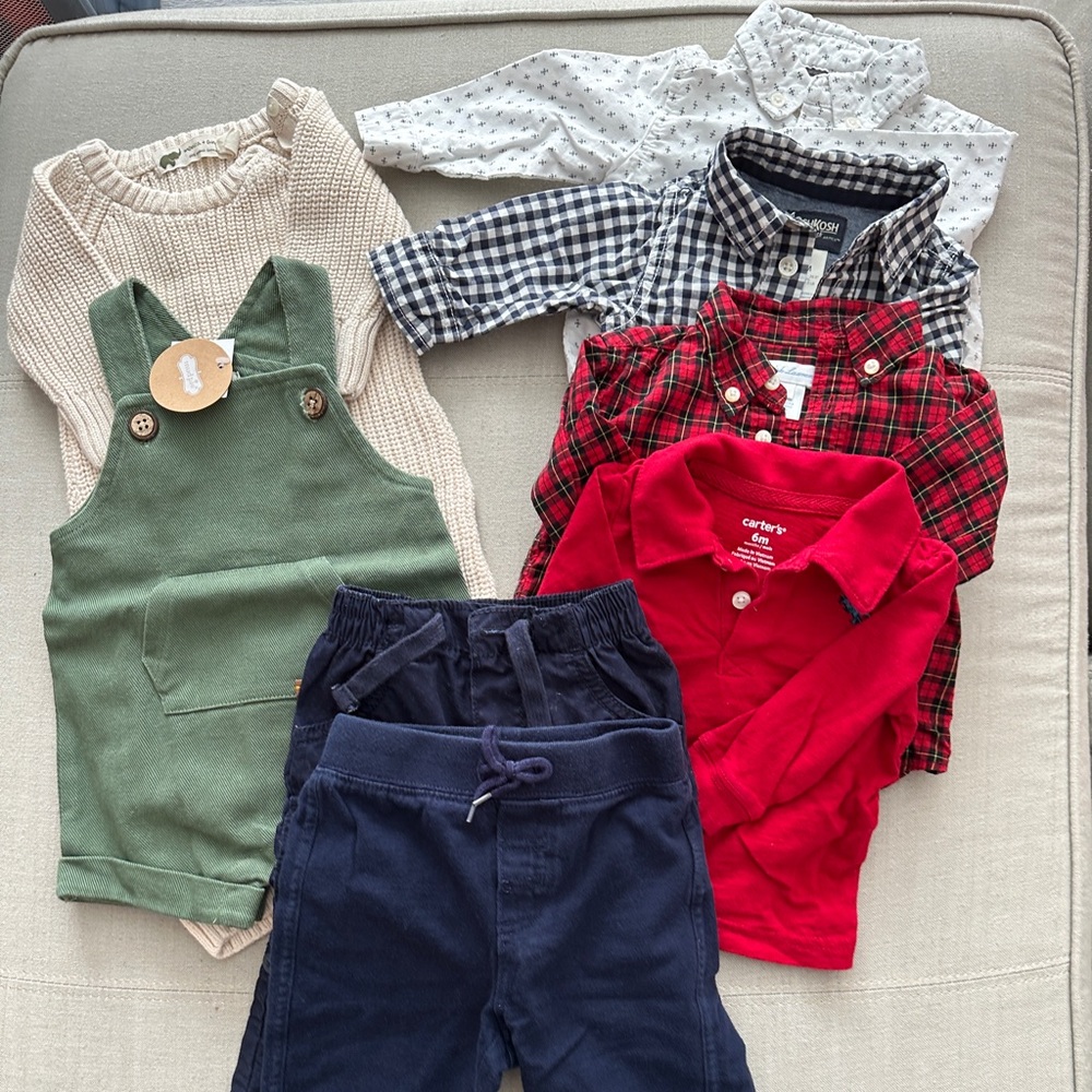 EUC 6mo baby boy clothes Ralph Lauren, OshKosh